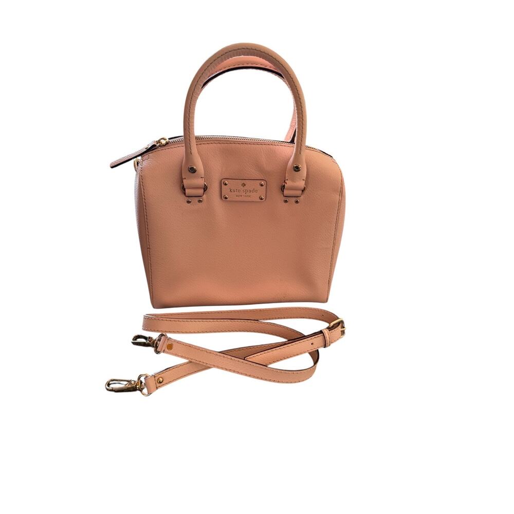 Kate Spade Light Pink Pebbled Leather Satchel - Autheticated - Picture 2 of 9
